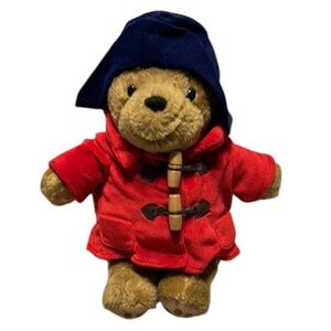 Paddington Bear by Rainbow Designs Stuffed Animal Red Coat Blue Hat 11 Inch